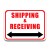 Durastripe Rectangle Sign - Shipping & Receiving (Double Arrow)