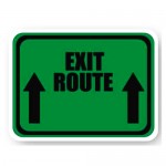 Durastripe Rectangle Sign - Exit Route