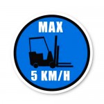 Durastripe Circle Sign - Max 5 KM/H