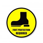 Durastripe Circle Sign - Foot Protection Required