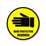 Durastripe Circle Sign - Hand Protection Required